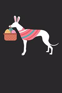 Greyhound Notebook - Easter Gift for Greyhound Lovers - Greyhound Journal