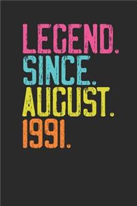 Legend Since August 1991