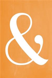 Pastel Chalkboard Journal - Ampersand (Orange)