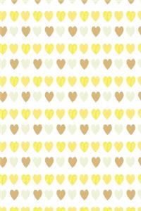 Hearts wallpaper notebook yellow
