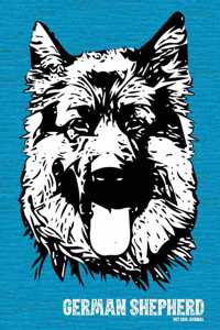 German Shepherd Dog Dot Grid Journal