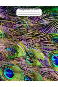 Composition Notebook Peacock Design Vol 12