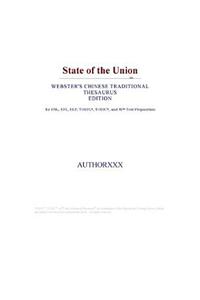 State of the Union (Webster's Chinese Traditional Thesaurus Edition)