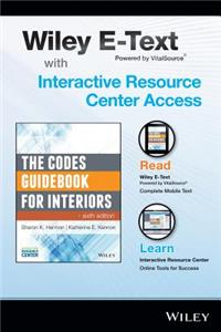 The Codes Guidebook for Interiors, 6e Wiley E-Text Folder and Interactive Resource Center Access Card