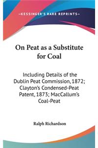 On Peat as a Substitute for Coal