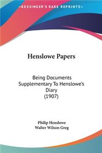 Henslowe Papers