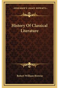 History Of Classical Literature