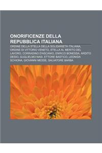 Onorificenze Della Repubblica Italiana