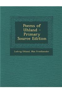 Poems of Uhland