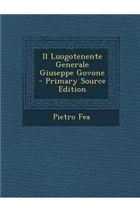 Il Luogotenente Generale Giuseppe Govone