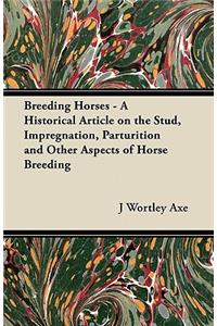 Breeding Horses - A Historical Article on the Stud, Impregnation, Parturition and Other Aspects of Horse Breeding