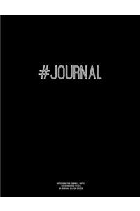 Notebook for Cornell Notes, 120 Numbered Pages, #JOURNAL, Black Cover