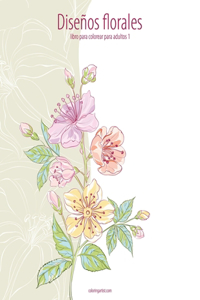 Diseños florales libro para colorear para adultos 1