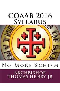 COAAB 2016 Syllabus