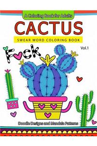 Cactus Swear Word Coloring Books Vol.1
