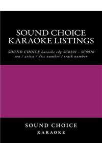 SOUND CHOICE karaoke listings