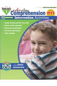 Everyday Comprehension Intervention Activities Grade 1 New! [With CDROM]