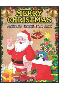 Merry Christmas Activity Book for Kids