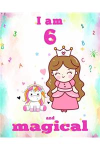 unicorn journal i am 6 and magical
