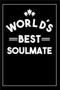 Worlds Best Soulmate: Blank Lined Journal