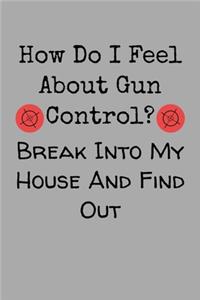 How Do I Feel About Gun Control? Break Into My House And Find Out