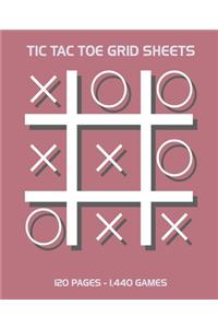 Tic Tac Toe Grid Sheets