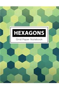 Hexagons Grid Paper Notebook