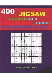 400 JIGSAW puzzles 9 x 9 EASY - MEDIUM + BONUS 250 LABYRINTH 20 x 20