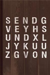Send Nudes Word Search Journal Notebook