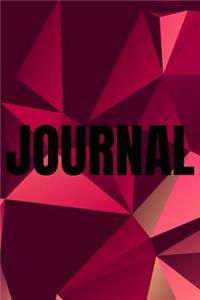 Polygonal Abstract Geometric Background Lined Writing Journal Vol. 36