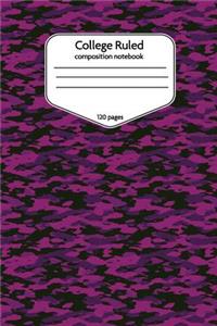 College Ruled Composition Notebook 120 Pages