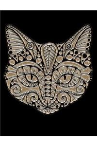 Metallic Cat Notebook
