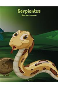 Serpientes libro para colorear 1