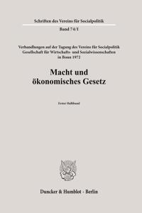 Macht Und Okonomisches Gesetz