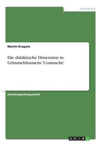 Die didaktische Dimension in Grimmelshausens 'Courasche'