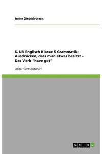 6. UB Englisch Klasse 5 Grammatik