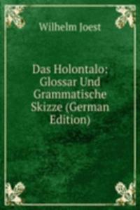 Das Holontalo: Glossar Und Grammatische Skizze (German Edition)