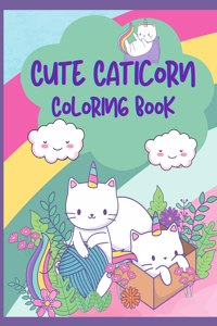 Cute Caticorn Coloring Book