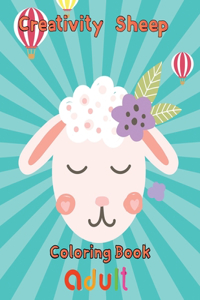 Creativity Sheep Coloring Book Adult