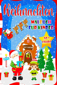 Weihnachten Malbuch für Kinder Ab 2 Jahre