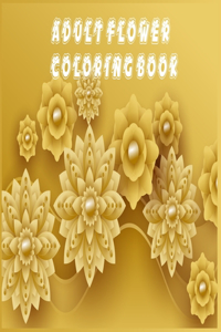 Adult Flower Coloring Book