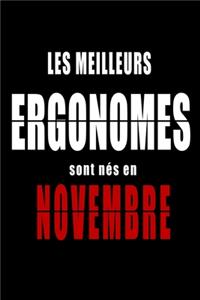 Les Meilleurs Ergonomes sont nés en Novembre carnet de notes