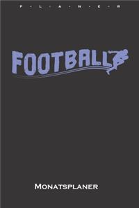 Football Schriftzug Monatsplaner