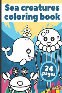 Sea Creatures Coloring Book