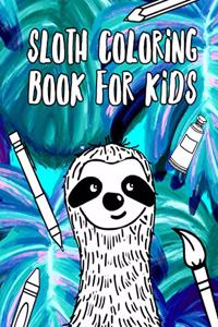 Sloth Coloring Book for Kids