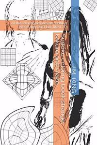 Sudoku coloring book strange, kakuro and maze.