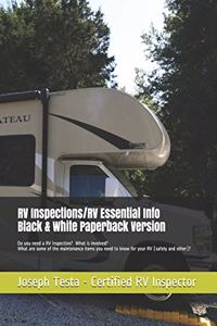 RV Inspections/RV Essential Info