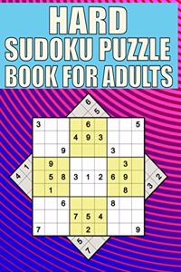 Hard Sudoku puzzle book For Adults