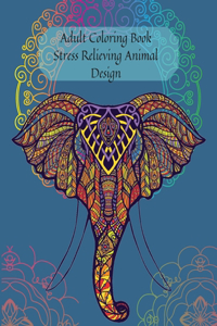 Adult Coloring Book Stress Relieving Animal Design
