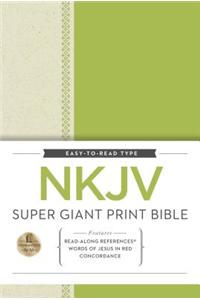 NKJV, Super Giant Print Reference Bible, Giant Print, Hardcover, Red Letter Edition